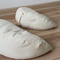 Big Meditation Cresсent cushion pillow filled with buckwheat hulls 20"x7.8"x3.9" (50x20x10cm)
