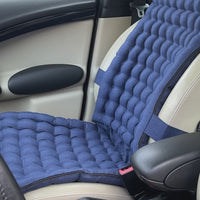 Linen Car Seat Cover filled Organic Buckwheat Hulls in Dark Blue Linen Fabric Massage Seat Cover Organic Eco-friendly seat Hand Made