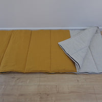 Thick HEMP Sleeping bag HEMP and lilen fabric filled organic Hemp fiber filling - Hemp sleep bag / blanket quilt, hand made