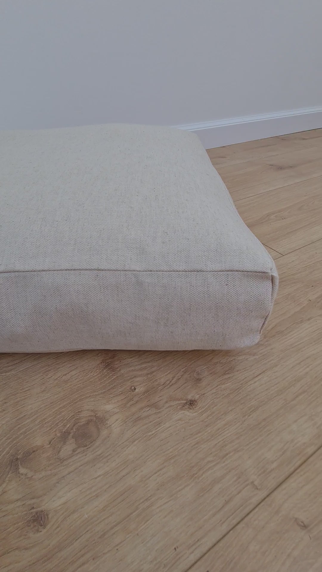 Dark grey Hemp Floor cushion with organic hemp fiber filling in linen –  HempOrganicLife