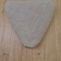 Triangular Linen floor cushion filled Buckwheat hulls /Organic Meditation cushion/ pillow seat/Meditation pillow for Yoga studio