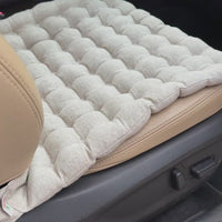 Linen Car lower Seat Cover Pad filled Organic Buckwheat Hulls in Linen Fabric Massage bottom Seat Cover Buckwheat Organic Hand Made