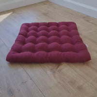 Linen Buckwheat floor cushion Zabuton Organic pillow buckwheat hulls / pillow seat/Meditation Yoga /Natural