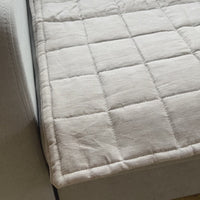 Linen Quilted Sofa Cover filled organic Hemp Fiber Protector Covers Machine Washable Furniture Protectors Couch Slipcovers Custom made sizes
