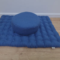 Meditation Set Zafu & Zabuton with Buckwheat hulls Meditation pillow Meditation cushion Meditation pouf Zen cushion Meditation Space Yoga