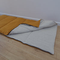 Thick HEMP Sleeping bag HEMP and lilen fabric filled organic Hemp fiber filling - Hemp sleep bag / blanket quilt, hand made