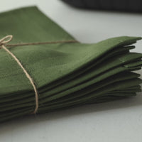 Set of 4 pcs Linen Napkins Red / Green Custom order napkins Cloth napkins set Table linens