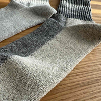 Warm Hemp Socks with Terry Cushioning Set of 9 Natural Unbleached Color Socks for men gift for him