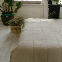 Organic Hemp Linen Blanket "Olive Beige" quilt Hemp Fiber Filler Linen Natural Fabric Full Queen King Twin Custom size