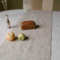 Linen table Runner Natural table decor. Rustic long natural table runner for holiday, new home, farmhouse, Christmas. Custom size, color.