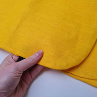Special listing for Daniella Pereira one 16"x80"x3" hemp cushion made of natural linen fabric in bright yellow