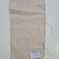 Special listing for Jenna Morse one 42" x 30" rectangular bed with a removable cover in natural thick linen fabric in a beige shade