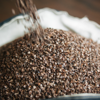 Set of linen meditation green Cresсent cushion + mat floor cushion 23" x 35" filled with buckwheat hulls