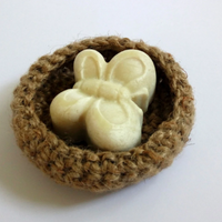 Organic soap-dish Hemp 100%, hand knit soap dish / All natural / Hemp soap - dish/ eco-friendly / Soap box/ Hemp/ Hemp cord