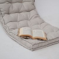 HEMP Linen Floor cushion with handles reading nook pillow Organic Hemp fiber filling in non-dyed Linen fabric custom made Meditation pillow