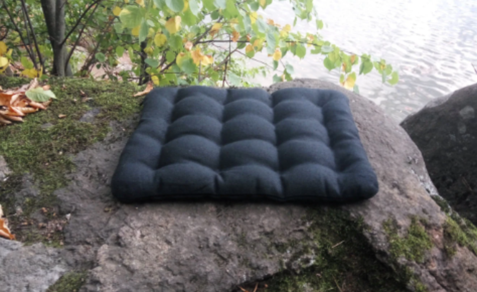 Linen Buckwheat floor cushion Zabuton Organic pillow buckwheat hulls / pillow seat/Meditation Yoga /Natural