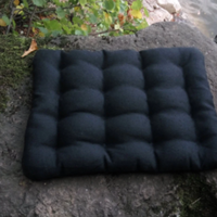 Linen Buckwheat floor cushion Zabuton Organic pillow buckwheat hulls / pillow seat/Meditation Yoga /Natural