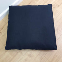 Hemp cushion with removable cover Hemp fiber filling in cotton fabric with linen cover Floor cushion custom made size