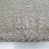 Hemp Floor cushion with organic hemp fiber filling in natural non dyed linen fabric / floor pillow Pillow seat/Meditation Yoga /Natural