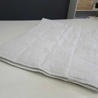 Organic Hemp Linen Mattress Pad Cover filled Hemp Fiber in 100% white linen /Queen, Twin, King size/ Hypoallergenic Chemical Free
