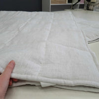 Organic Hemp Linen Mattress Pad Cover filled Hemp Fiber in 100% white linen /Queen, Twin, King size/ Hypoallergenic Chemical Free