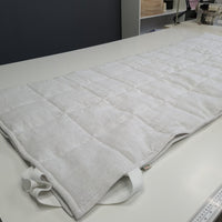 Organic Hemp Linen Mattress Pad Cover filled Hemp Fiber in 100% white linen /Queen, Twin, King size/ Hypoallergenic Chemical Free