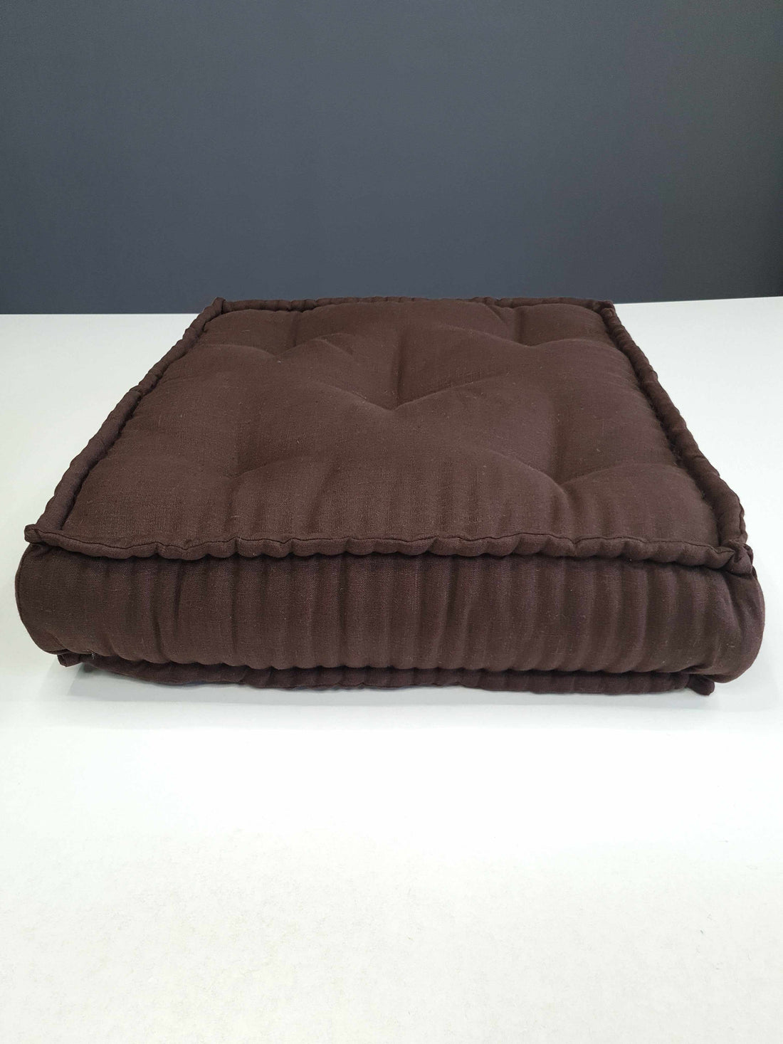 Hemp & Linen Floor cushion 6" thick with organic hemp fiber filling in natural linen fabric /floor pillow Pillow seat/Meditation Yoga