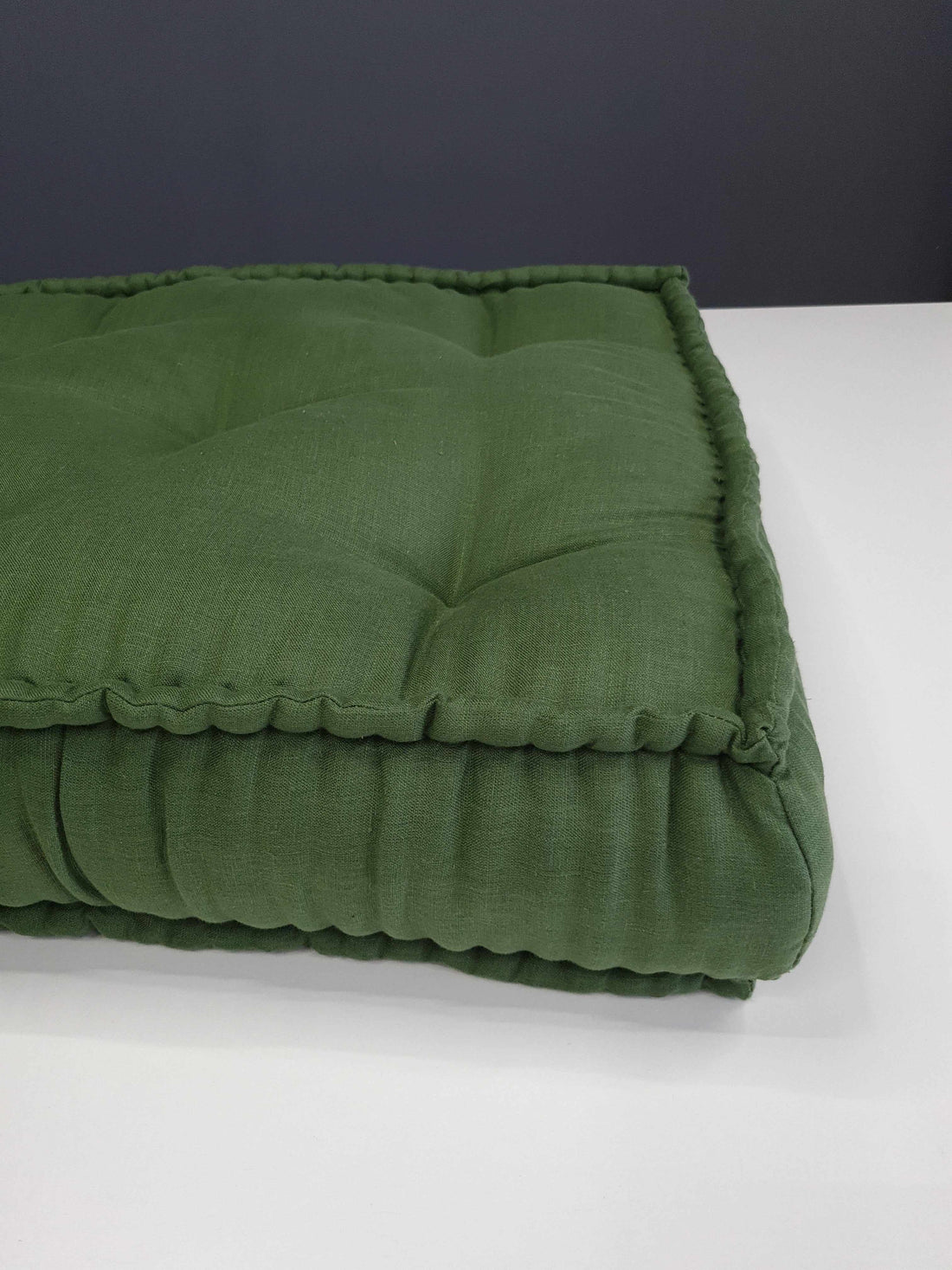 Hemp & Linen Floor cushion 6" thick with organic hemp fiber filling in natural linen fabric /floor pillow Pillow seat/Meditation Yoga