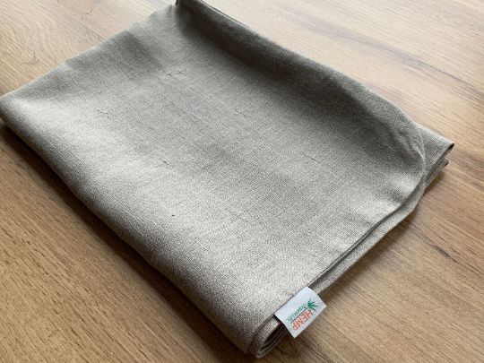 Zabuton cover Linen natural multi-chamber cover with zipper, unfulfilled non-dyed linen case size 23"x35"