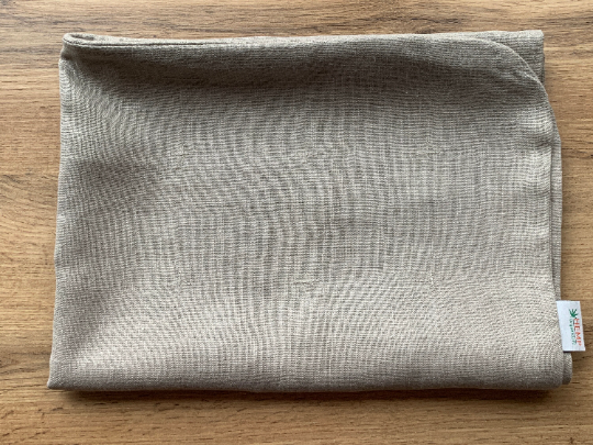 Zabuton cover Linen natural multi-chamber cover with zipper, unfulfilled non-dyed linen case size 23"x35"