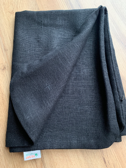 Zabuton cover Linen natural multi-chamber cover with zipper, unfulfilled non-dyed linen case size 23"x35"
