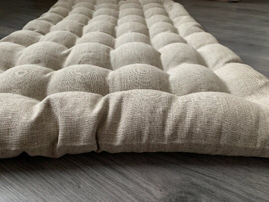 Natural Linen multi chamber cover/encasement undyed without filler buckwheat hulls