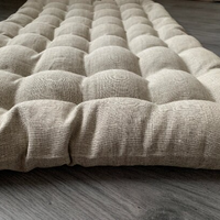 Natural Linen multi chamber cover/encasement undyed without filler buckwheat hulls
