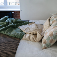 Organic HEMP Sleeping bag in linen fabric- organic hemp fiber filling in natural linen fabric - blanket quilt, hand made