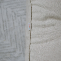 Unique HEMP floor cushion Marogan filled organic hemp fiber in thick natural linen fabric 24"x24" couch settee ottoman
