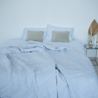 Extra thin Hemp Linen blanket white summer quilt with organic hemp fiber in soft washed linen fabric custom made blanket