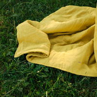 HEMP Linen natural blanket quilt - linen soft fabric + filler organic Hemp fiber - Full Queen King custom size