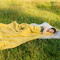 HEMP Linen natural blanket quilt - linen soft fabric + filler organic Hemp fiber - Full Queen King custom size