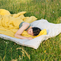HEMP Linen natural blanket quilt - linen soft fabric + filler organic Hemp fiber - Full Queen King custom size