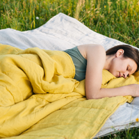 HEMP Linen natural blanket quilt - linen soft fabric + filler organic Hemp fiber - Full Queen King custom size