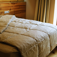 300 gr.m2 HEMP Linen Comforter Blanket filled organic Hemp Fiber in Natural Non-Dyed Linen fabric