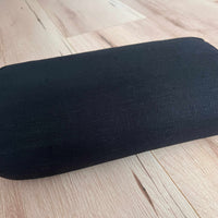 Bolster with Buckwheat hulls Linen fabric yoga pillow Meditation pillow black yoga pillow