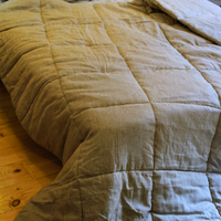 300 gr.m2 HEMP Linen Comforter Blanket filled organic Hemp Fiber in Natural Non-Dyed Linen fabric