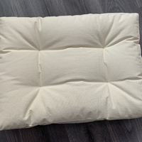 Hemp Linen pet mat pad mattress cushion with removable linen cover organic hemp fiber filler in non-dyed linen fabric