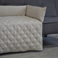 Organic HEMP Dog protector mat bed on a sofa Natural non-dyed linen fabric filled organic HEMP Fiber - mat carpet - house for cats organic