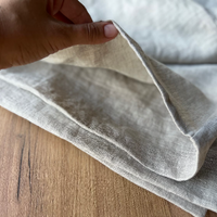 20" x 26" (50x66 cm) Linen Pillowcases in natural undyed linen Washed Fabric