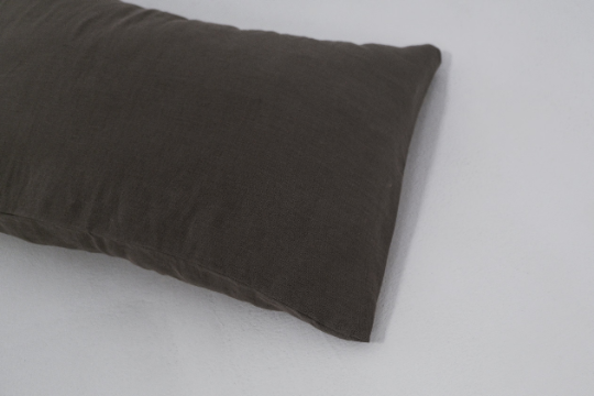 Linen Pillowcases Linen Washed Fabric Black White Green Ashen Pink Custom sizes Make to order