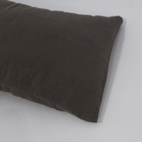 Linen Pillowcases Linen Washed Fabric Black White Green Ashen Pink Custom sizes Make to order