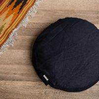 Dark blue Meditation Set Zafu & Zabuton with Buckwheat hulls Meditation pillow Meditation cushion Meditation pouf Meditation Space Yoga