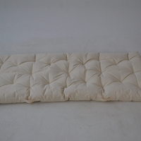 HEMP shikibuton mat Shiki futon 3” thick filled organic hemp fiber filler in natural non-dyed Cotton fabric Custom Size Hand made